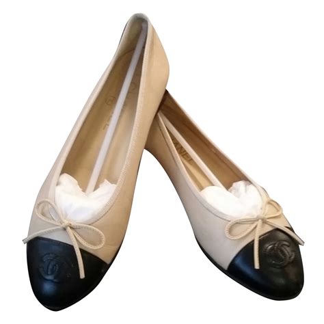 two-tone ballet flats chanel|are chanel flats comfortable.